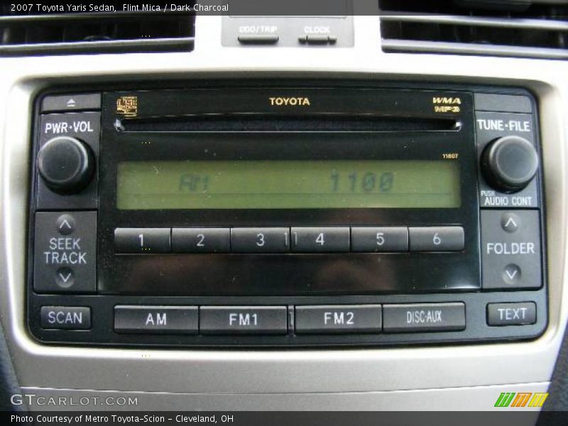 Flint Mica / Dark Charcoal 2007 Toyota Yaris Sedan