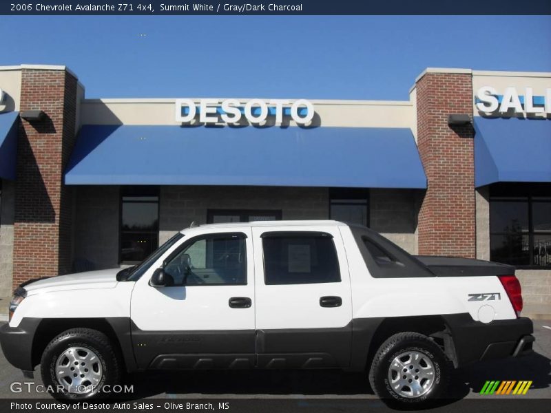 Summit White / Gray/Dark Charcoal 2006 Chevrolet Avalanche Z71 4x4