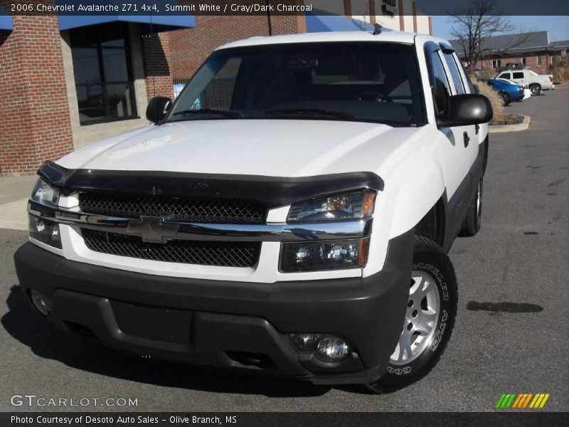 Summit White / Gray/Dark Charcoal 2006 Chevrolet Avalanche Z71 4x4
