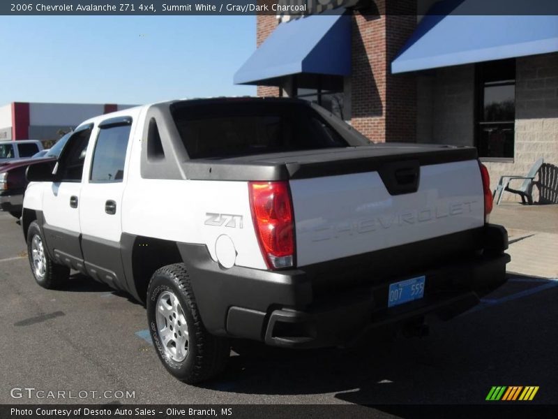 Summit White / Gray/Dark Charcoal 2006 Chevrolet Avalanche Z71 4x4