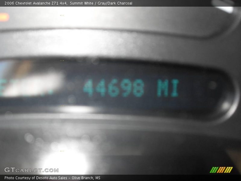 Summit White / Gray/Dark Charcoal 2006 Chevrolet Avalanche Z71 4x4