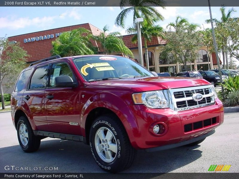 Redfire Metallic / Camel 2008 Ford Escape XLT V6