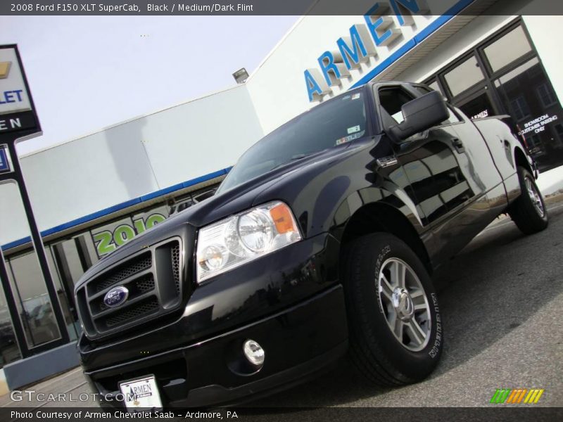 Black / Medium/Dark Flint 2008 Ford F150 XLT SuperCab