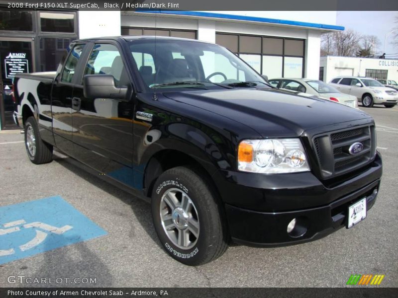 Black / Medium/Dark Flint 2008 Ford F150 XLT SuperCab