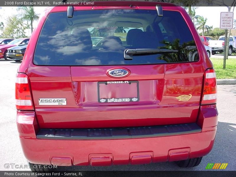Redfire Metallic / Camel 2008 Ford Escape XLT V6