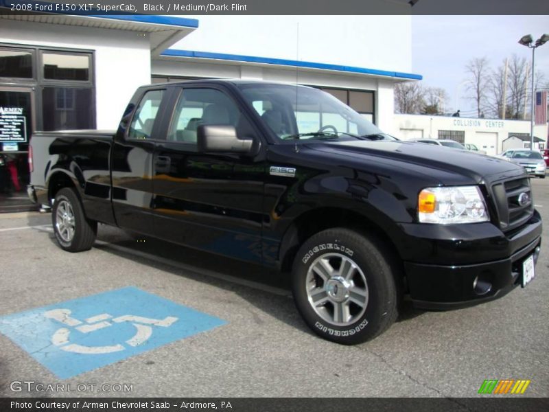Black / Medium/Dark Flint 2008 Ford F150 XLT SuperCab
