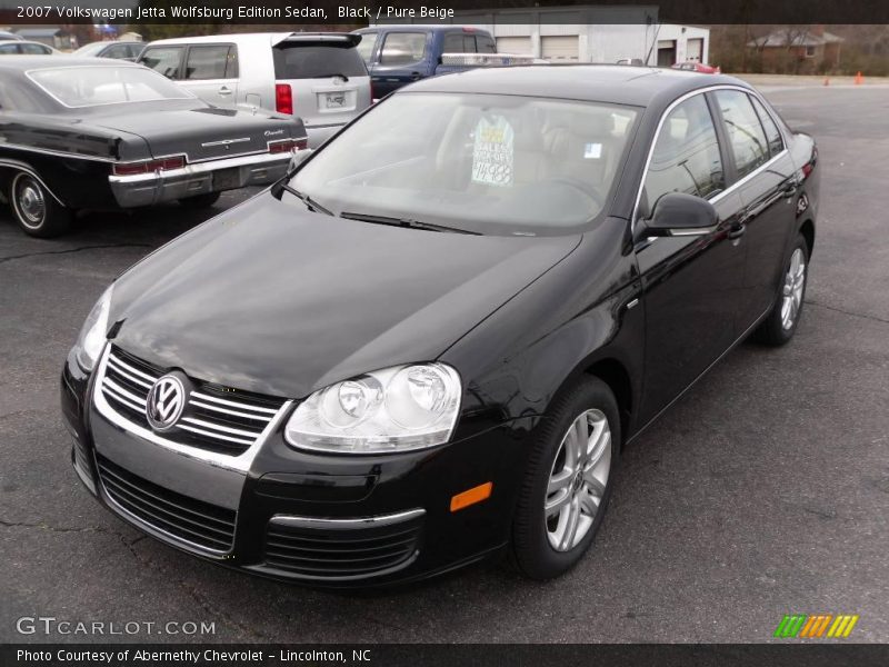 Black / Pure Beige 2007 Volkswagen Jetta Wolfsburg Edition Sedan