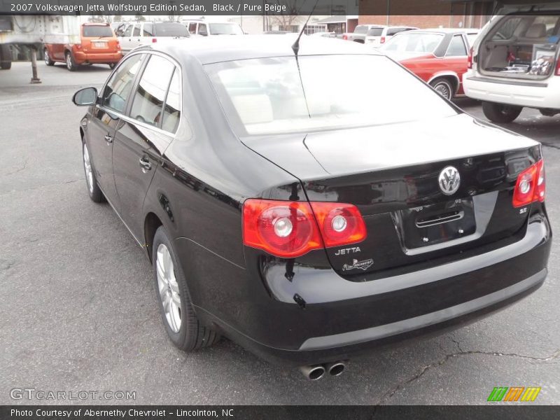 Black / Pure Beige 2007 Volkswagen Jetta Wolfsburg Edition Sedan