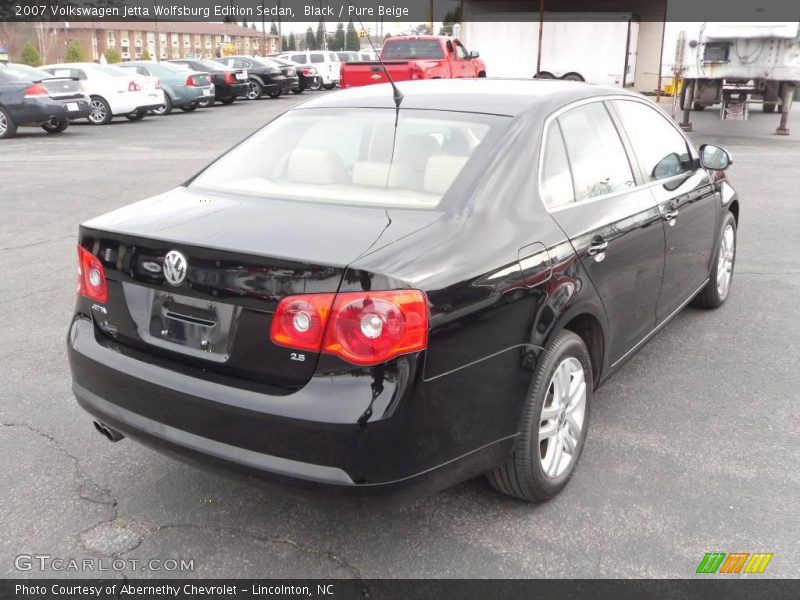Black / Pure Beige 2007 Volkswagen Jetta Wolfsburg Edition Sedan