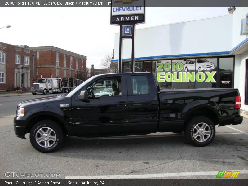 Black / Medium/Dark Flint 2008 Ford F150 XLT SuperCab
