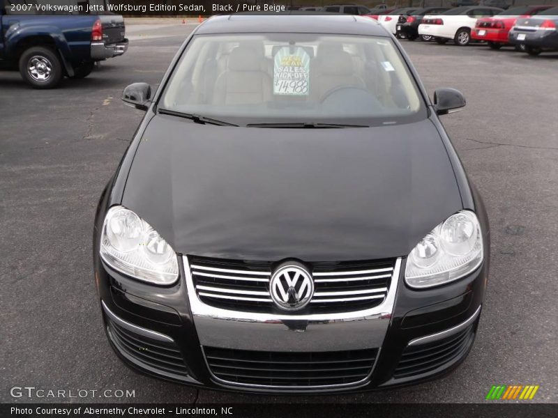 Black / Pure Beige 2007 Volkswagen Jetta Wolfsburg Edition Sedan