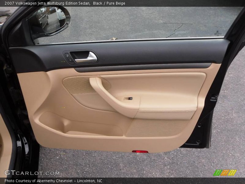 Black / Pure Beige 2007 Volkswagen Jetta Wolfsburg Edition Sedan