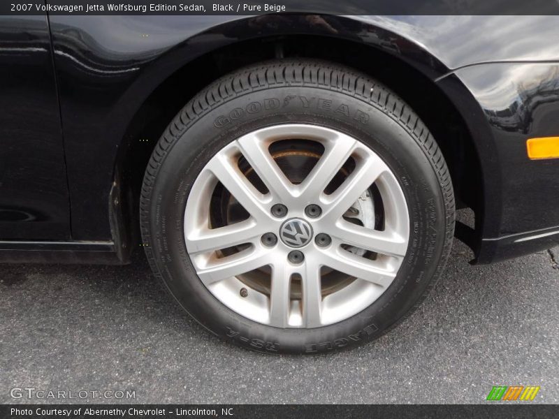 Black / Pure Beige 2007 Volkswagen Jetta Wolfsburg Edition Sedan