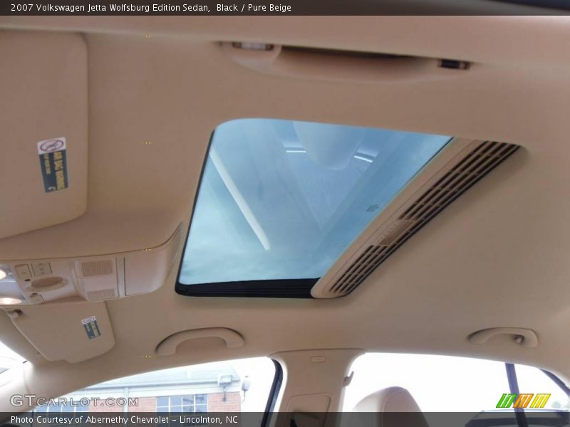 Black / Pure Beige 2007 Volkswagen Jetta Wolfsburg Edition Sedan