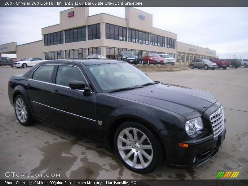 Brilliant Black / Dark Slate Gray/Light Graystone 2007 Chrysler 300 C SRT8