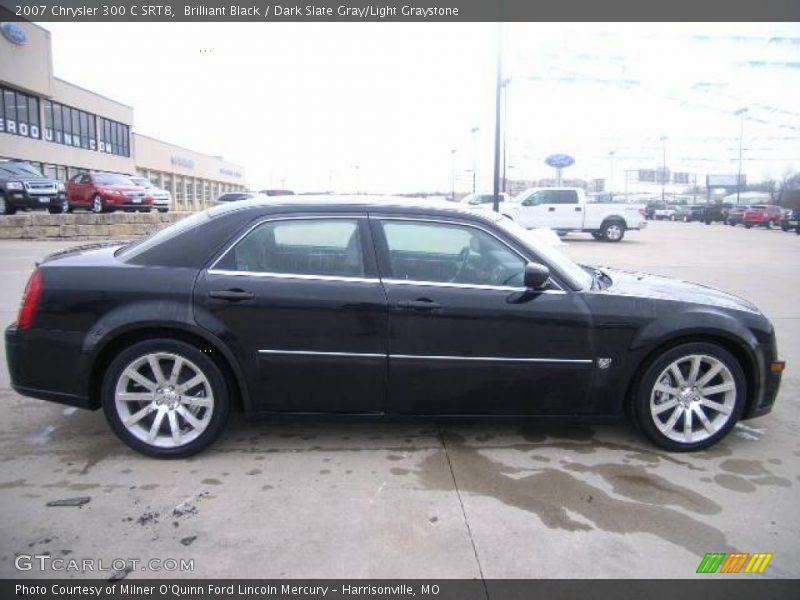 Brilliant Black / Dark Slate Gray/Light Graystone 2007 Chrysler 300 C SRT8