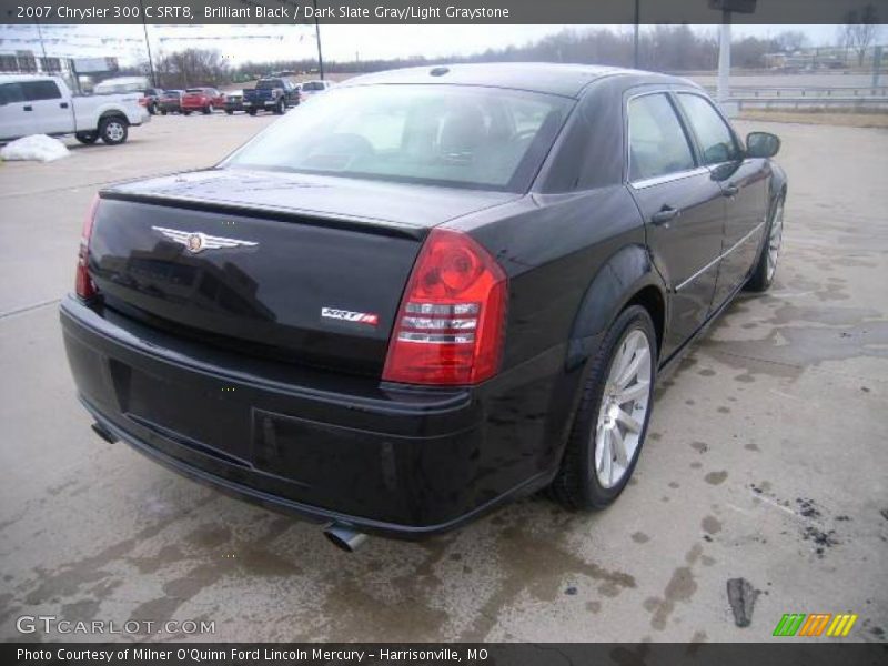 Brilliant Black / Dark Slate Gray/Light Graystone 2007 Chrysler 300 C SRT8