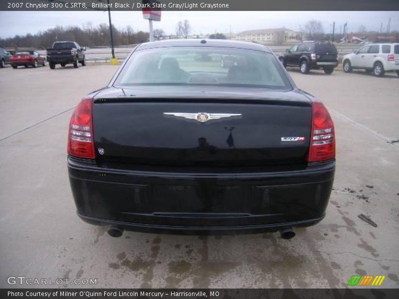 Brilliant Black / Dark Slate Gray/Light Graystone 2007 Chrysler 300 C SRT8