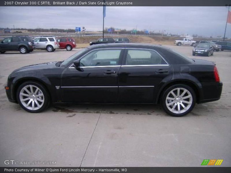 Brilliant Black / Dark Slate Gray/Light Graystone 2007 Chrysler 300 C SRT8