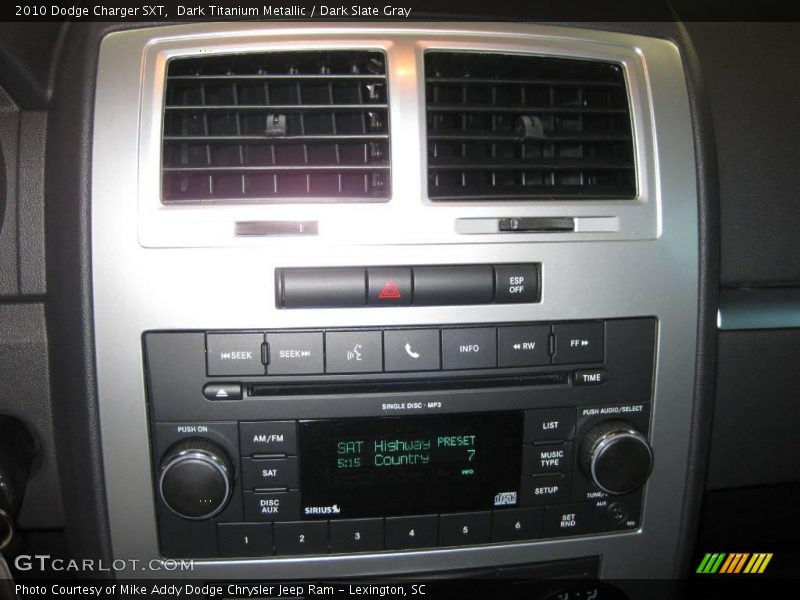 Dark Titanium Metallic / Dark Slate Gray 2010 Dodge Charger SXT