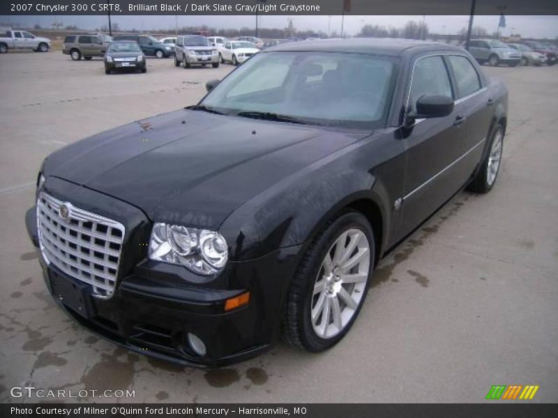 Brilliant Black / Dark Slate Gray/Light Graystone 2007 Chrysler 300 C SRT8