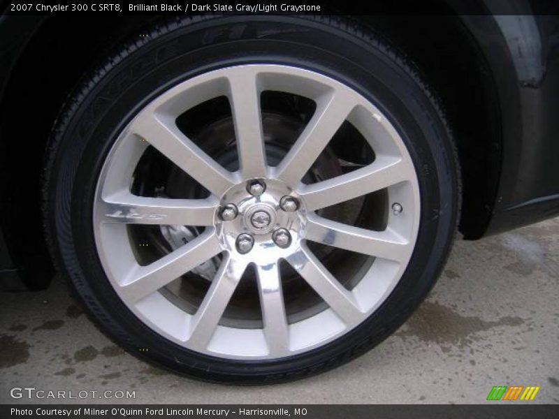 Brilliant Black / Dark Slate Gray/Light Graystone 2007 Chrysler 300 C SRT8