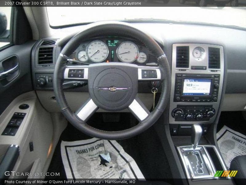 Brilliant Black / Dark Slate Gray/Light Graystone 2007 Chrysler 300 C SRT8