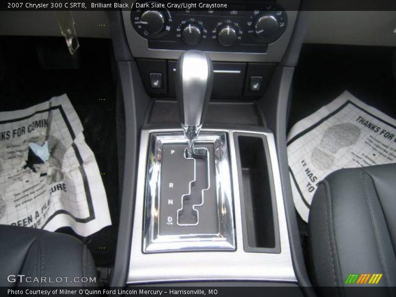 Brilliant Black / Dark Slate Gray/Light Graystone 2007 Chrysler 300 C SRT8