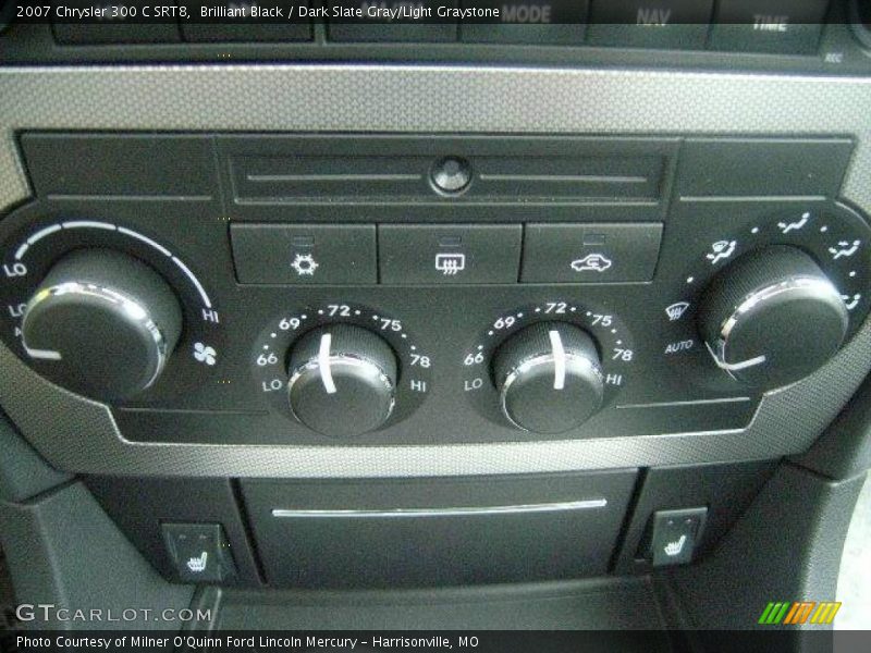Brilliant Black / Dark Slate Gray/Light Graystone 2007 Chrysler 300 C SRT8