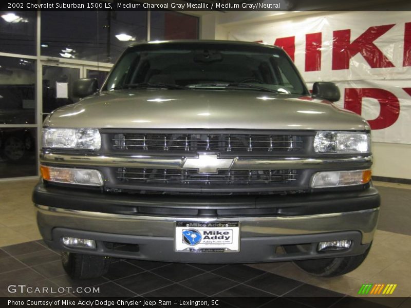 Medium Charcoal Gray Metallic / Medium Gray/Neutral 2002 Chevrolet Suburban 1500 LS