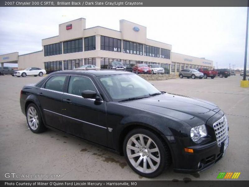 Brilliant Black / Dark Slate Gray/Light Graystone 2007 Chrysler 300 C SRT8
