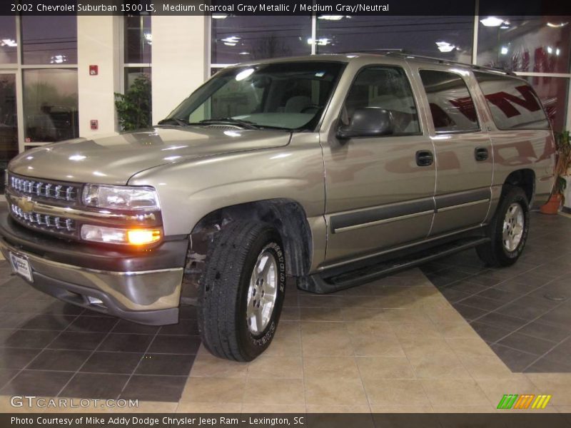 Medium Charcoal Gray Metallic / Medium Gray/Neutral 2002 Chevrolet Suburban 1500 LS