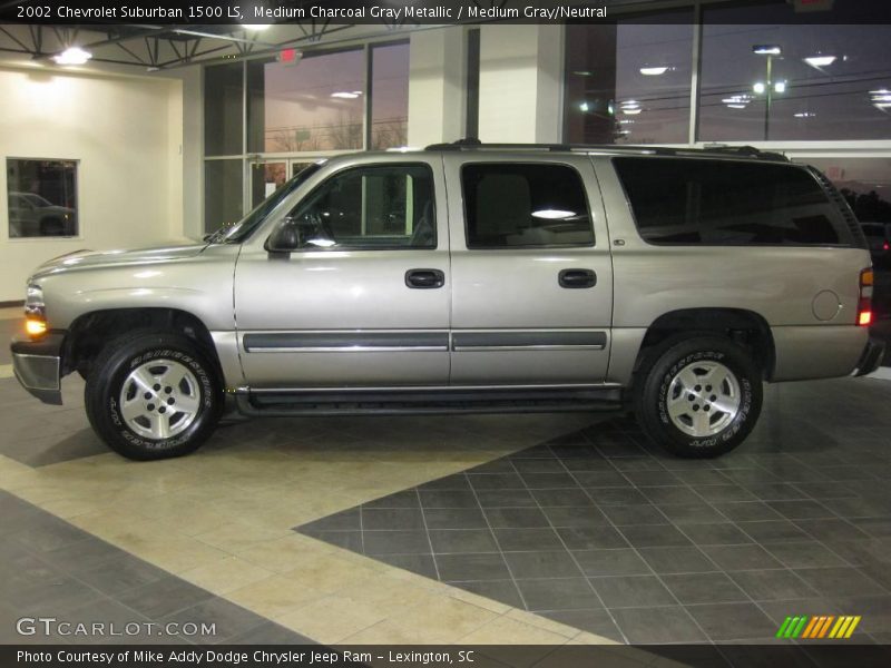 Medium Charcoal Gray Metallic / Medium Gray/Neutral 2002 Chevrolet Suburban 1500 LS
