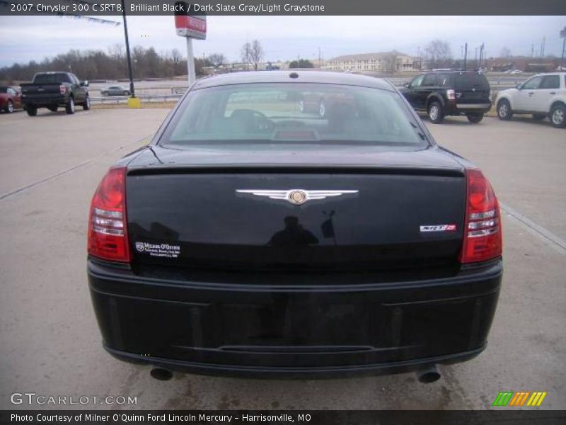 Brilliant Black / Dark Slate Gray/Light Graystone 2007 Chrysler 300 C SRT8