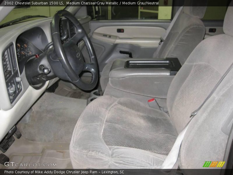 Medium Charcoal Gray Metallic / Medium Gray/Neutral 2002 Chevrolet Suburban 1500 LS