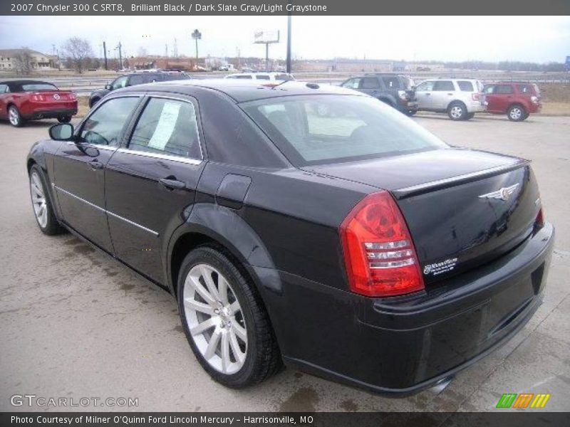 Brilliant Black / Dark Slate Gray/Light Graystone 2007 Chrysler 300 C SRT8