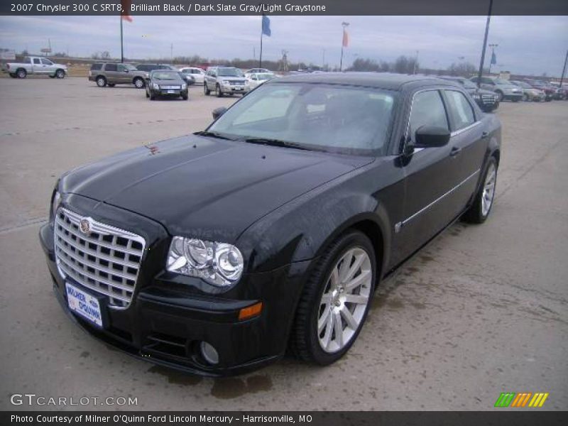 Brilliant Black / Dark Slate Gray/Light Graystone 2007 Chrysler 300 C SRT8