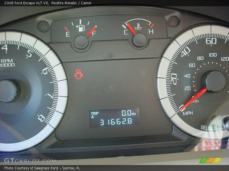 Redfire Metallic / Camel 2008 Ford Escape XLT V6