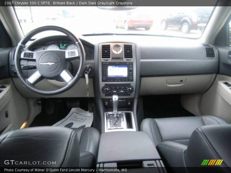 Brilliant Black / Dark Slate Gray/Light Graystone 2007 Chrysler 300 C SRT8