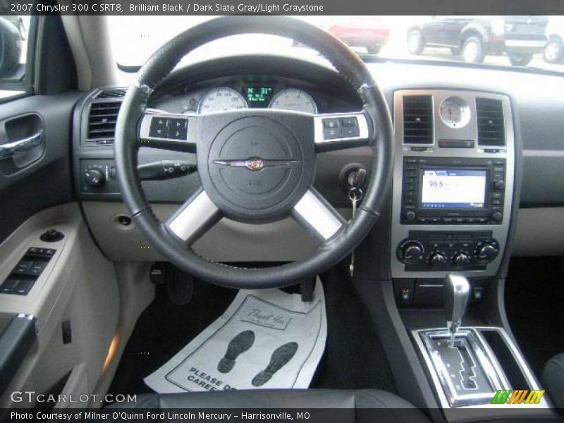 Brilliant Black / Dark Slate Gray/Light Graystone 2007 Chrysler 300 C SRT8