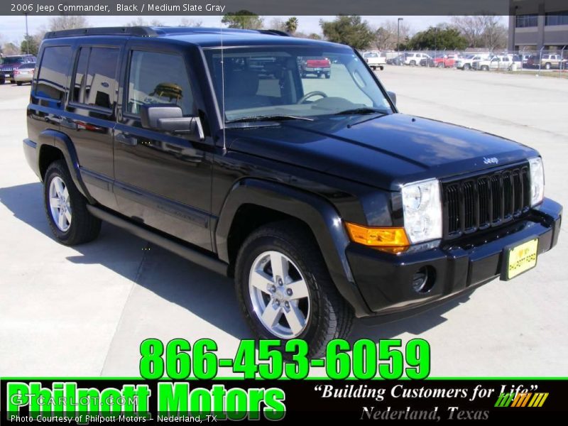 Black / Medium Slate Gray 2006 Jeep Commander