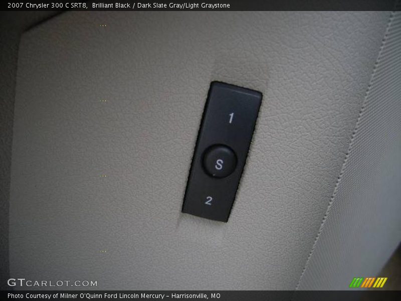 Brilliant Black / Dark Slate Gray/Light Graystone 2007 Chrysler 300 C SRT8