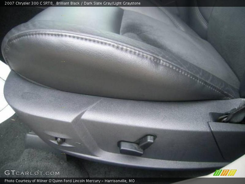 Brilliant Black / Dark Slate Gray/Light Graystone 2007 Chrysler 300 C SRT8