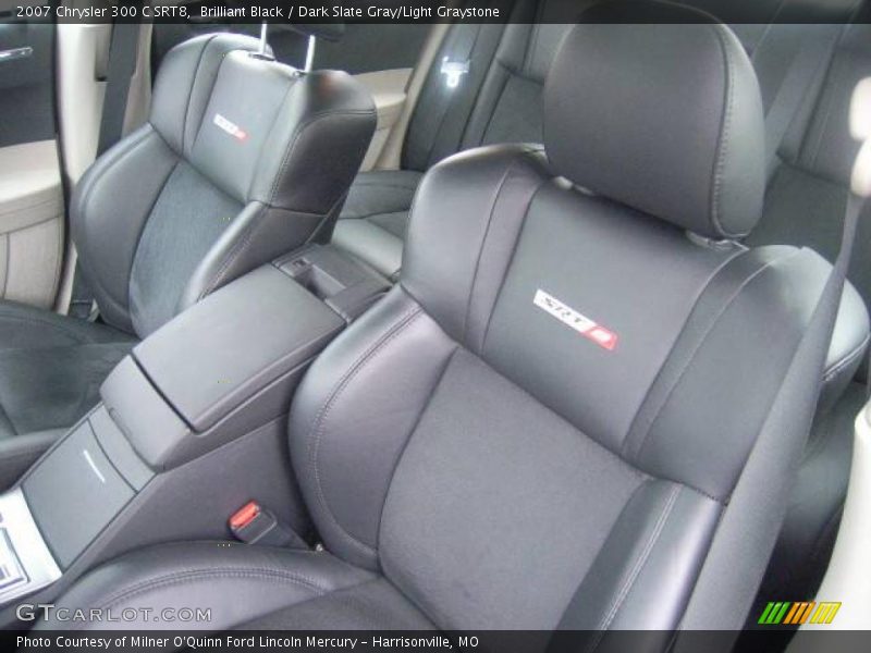 Brilliant Black / Dark Slate Gray/Light Graystone 2007 Chrysler 300 C SRT8