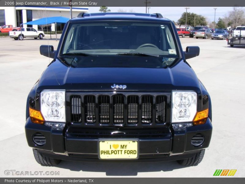 Black / Medium Slate Gray 2006 Jeep Commander