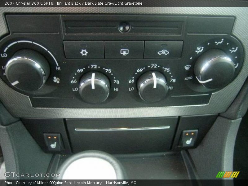 Brilliant Black / Dark Slate Gray/Light Graystone 2007 Chrysler 300 C SRT8