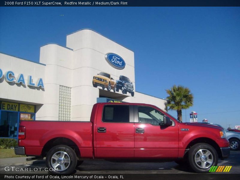 Redfire Metallic / Medium/Dark Flint 2008 Ford F150 XLT SuperCrew