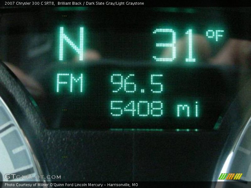 Brilliant Black / Dark Slate Gray/Light Graystone 2007 Chrysler 300 C SRT8