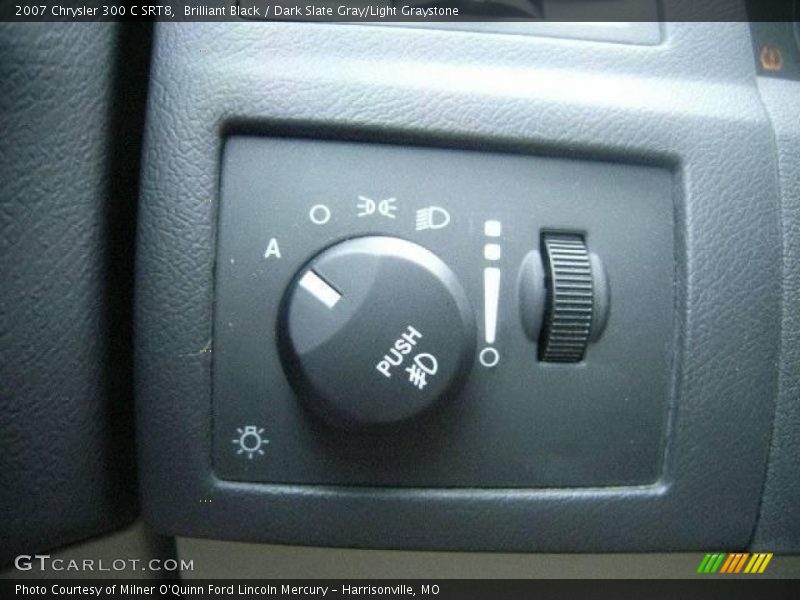 Brilliant Black / Dark Slate Gray/Light Graystone 2007 Chrysler 300 C SRT8