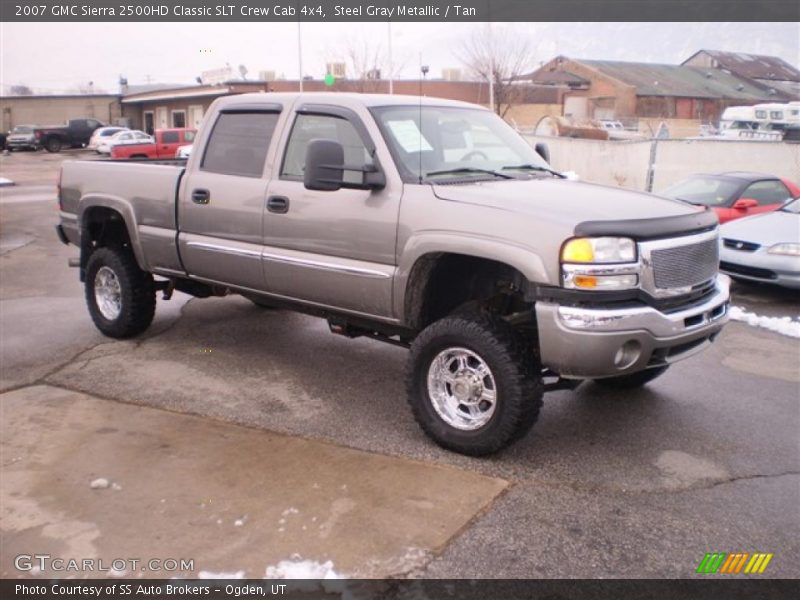 Steel Gray Metallic / Tan 2007 GMC Sierra 2500HD Classic SLT Crew Cab 4x4